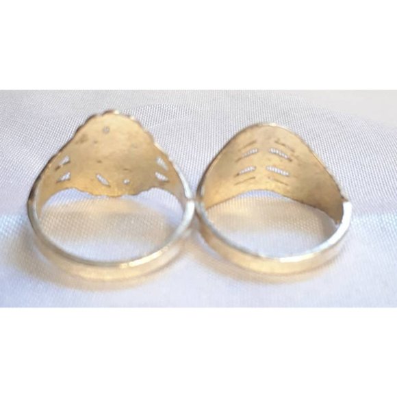 Size 6.5 Ring Lot New Lightweight Silvertone - Picture 2 of 2